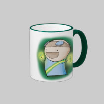 Charles the Raver mug - Green mugs