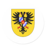 Charles VII Arms imperial Coat Holy Roman Emperor Round Stickers