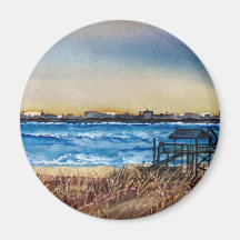 Charleston Coastline Refrigerator Magnet