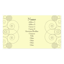 Charleston - Cream Business Card Templates