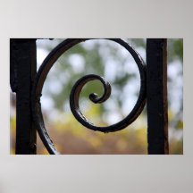 Charleston Iron Gate Detail Print