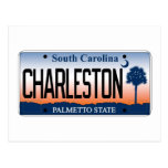 Charleston License Plate postcards