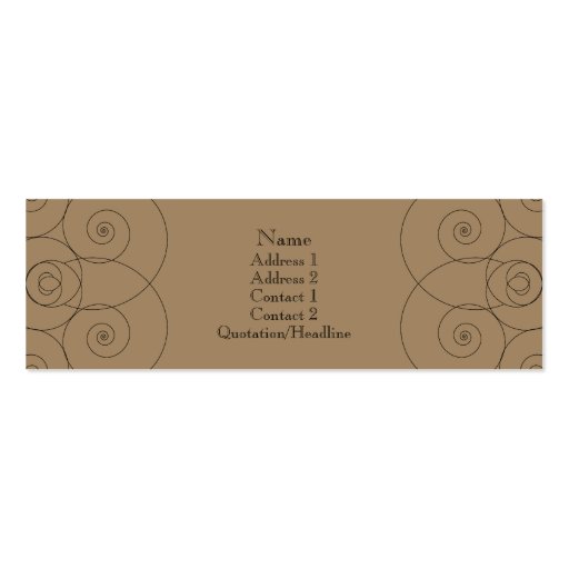 Charleston - Milk Chocolate Business Cards (front side)
