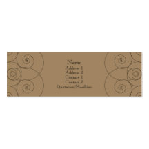 Charleston - Milk Chocolate Business Cards