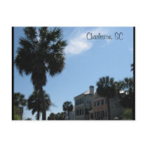 Charleston :: Rainbow Row :: Palm Trees postcards by LoriOriginals Charleston :: Rainbow Row :: Palm Trees postcards