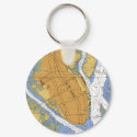 Charleston SC  Harbor Navigation Chart Keychain