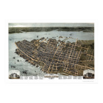 Charleston, SC Panoramic Map - 1872 posters by lc_maps Charleston, SC Panoramic Map - 1872 posters