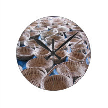 Charleston SC Sweetgrass Baskets Clock