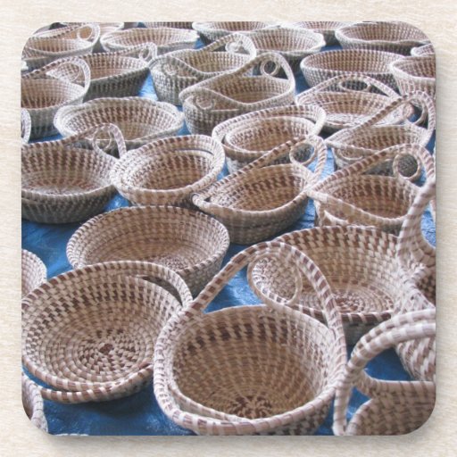 Charleston SC Sweetgrass Baskets Cork Coasters Zazzle