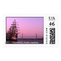 Charleston Tall Ships and Bridge postage