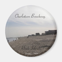 Charlestown Breachway, Rhode Island Refrigerator Magnet