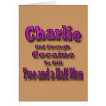 Charlie Cocaine and Two and a Half Men cards
