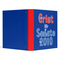 Charlie Crist for Senate 2010 Star Design Vinyl Binders
