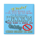 Charlie Sheen Funny LOL Humor Quotes magnets