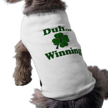 Charlie Sheen St. Patrick's Day Dog Clothes