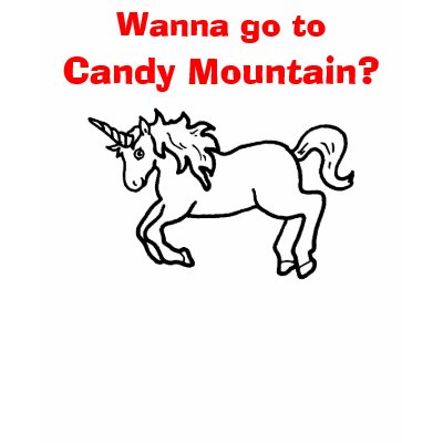 Charlie the Unicorn "Wanna go to Candy Mountain?" Tee Shirt by Maven12487