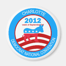Charlotte 2012 Democrat Convention Magnets