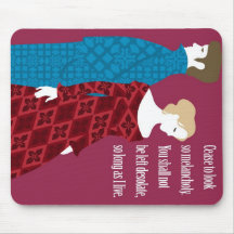 Charlotte Bronte "Jane Eyre" gift with quote Mouse Pads