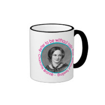 Charlotte Bronte Portrait With Quote Coffee Mug
