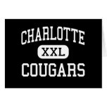 Charlotte - Cougars - Catholic - Charlotte Greeting Cards