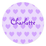 Charlotte in Purple Stickers