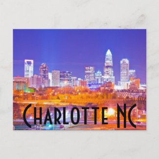 Charlotte NC postcard