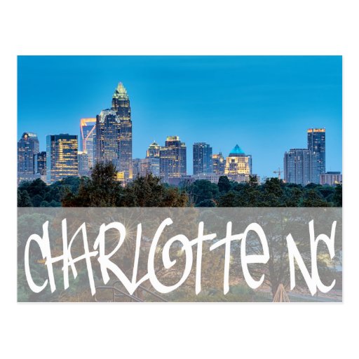 charlotte nc postcard Zazzle