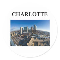 CHARLOTTE north carolaina Round Sticker