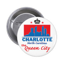 Charlotte North Carolina Buttons