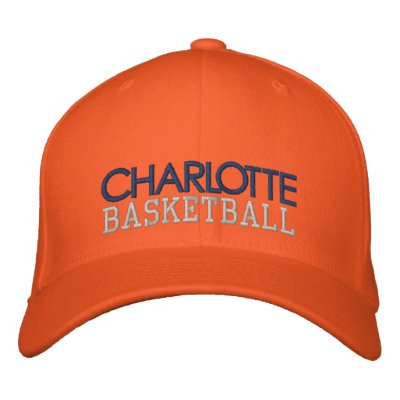 CHARLOTTE Orange Basketball Cap Embroidered Hats CHARLOTTE Orange Basketball Cap Embroidered Hats