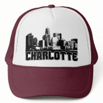 Charlotte Skyline Trucker Hats