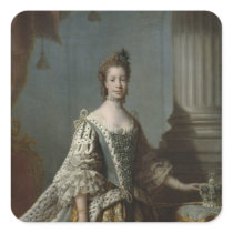 Charlotte Sophia of Mecklenburg-Strelitz, 1762 Square Stickers