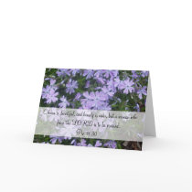Charm is deceitful, and beauty is vain, but a woma greeting card