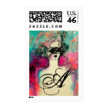CHARM MONOGRAM POSTAGE STAMP