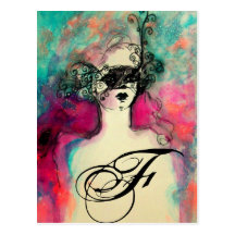 CHARM MONOGRAM POSTCARDS
