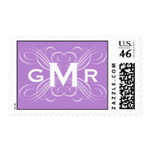 Charmed Flourish Custom Monogram Postage