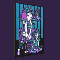 "Charmed" Gothic Couture Fairy Wrapped Canvas canvas prints