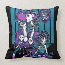 "Charmed" Gothic Couture Magical Fairies Pillow american mojo pillows