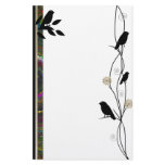Charming Bird Silhouettes stationery