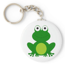 Charming cartoon frog keychains