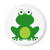 Charming cartoon frog fridge magnets
