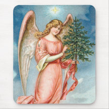 Charming Christmas Angel Mouse Pads