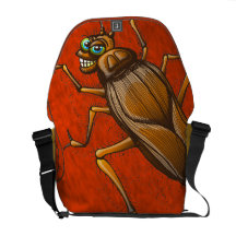 Charming Cockroach Messenger Bag