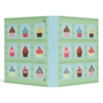 Charming Cupcakes 3 Ring Binders