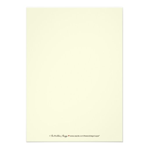 Charming Damask 5x7 Wedding Invitation: plum