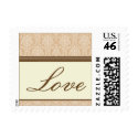 Charming Damask Love Stamps :: champagne by TheWeddingShoppe Charming Damask Love Stamps :: champagne