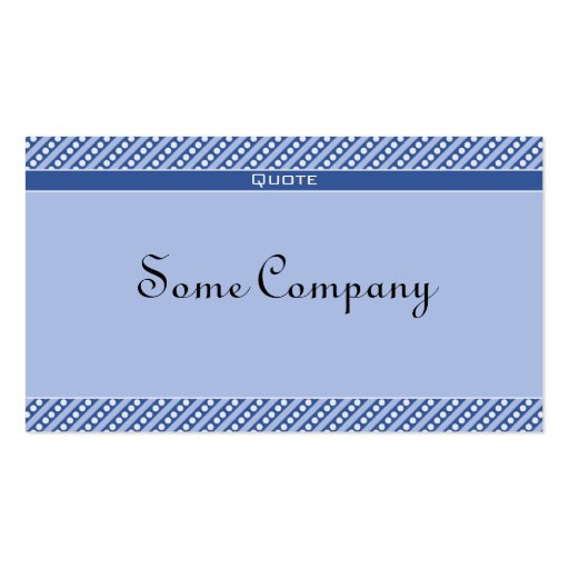Charming Dots And Stripes (Twinkle) Business Card Templates (front side)