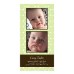 Charming Dots Baby Birth Announcement photo cards