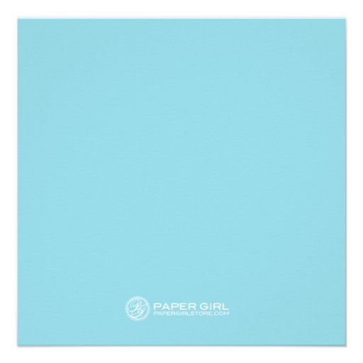 Charming Dots Photo Birthday Invitation (Blue)