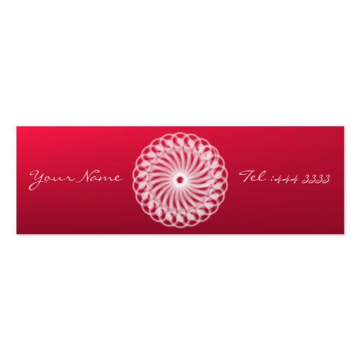 Charming Floral Mandala Business Card (front side)